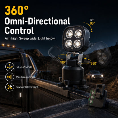 🚙 🔥Omni-Directional 360-degree rotation LED Pod Light