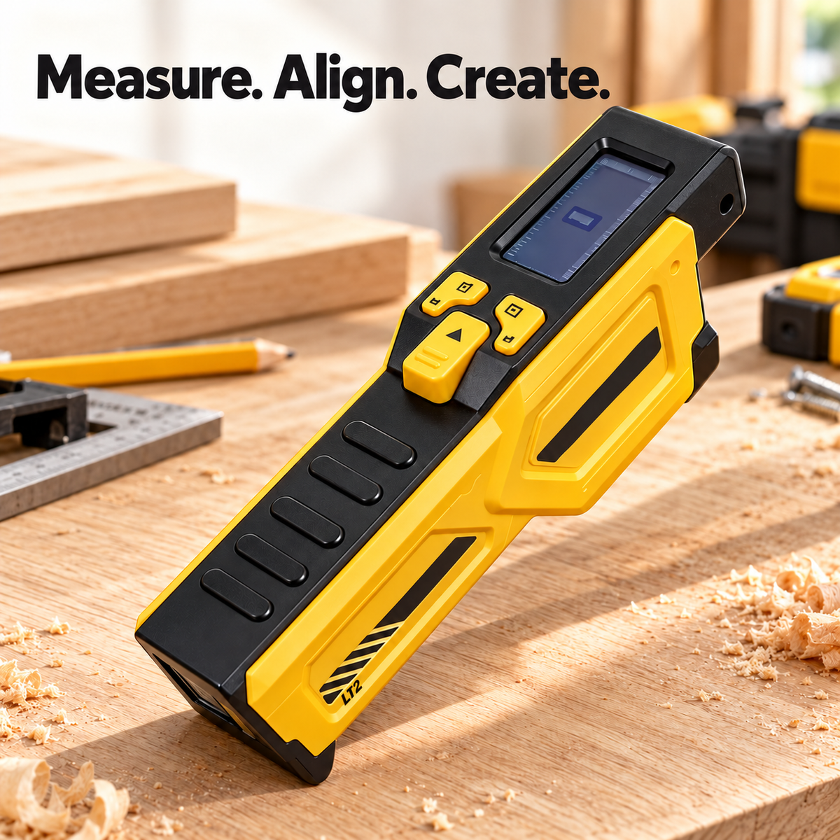 📏⚡ Digital Laser Tape Measure with LCD Display | 3-in-1 DIY Measuring & Alignment Tool 🛠️