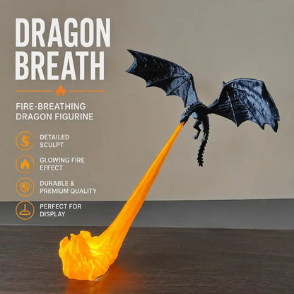 🔥Last Day: 40% OFF🔥 Firebreathing Dragon Book Nook | Realistic Flame Fantasy Shelf Decor