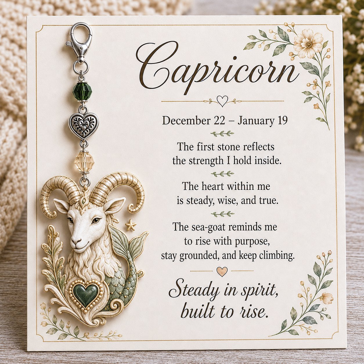 ⌛️ LAST DAY! 🔥  Zodiac Charm Commemorative Card 🌙💎