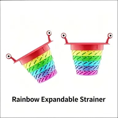🔥😍Rainbow Expandable Sink Strainer Basket