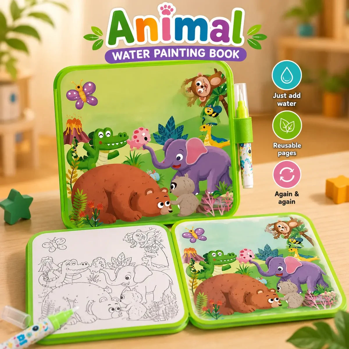 Reusable Water Coloring Book