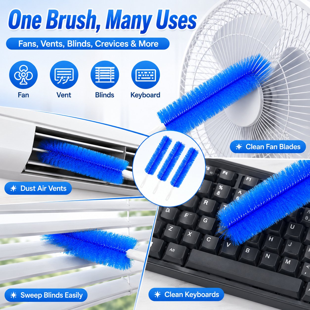 ✨Bendable Microfiber Head,Reusable Dust Remover✨