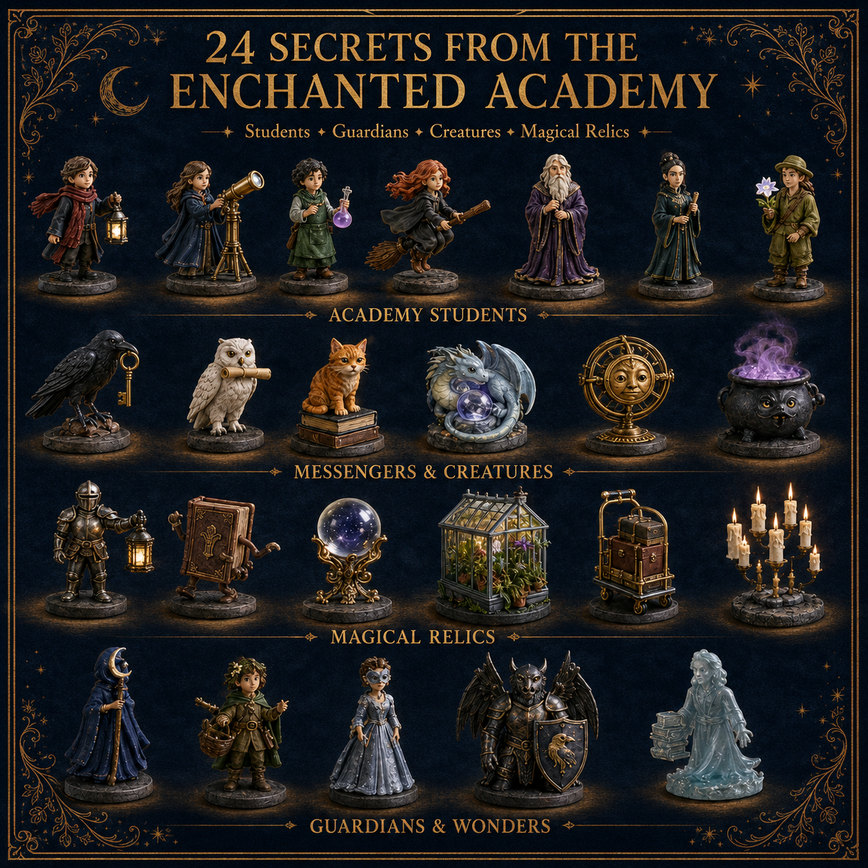 🎁 24 Days of the Enchanted Academy – Magical Collectible Advent Calendar ✨🪄