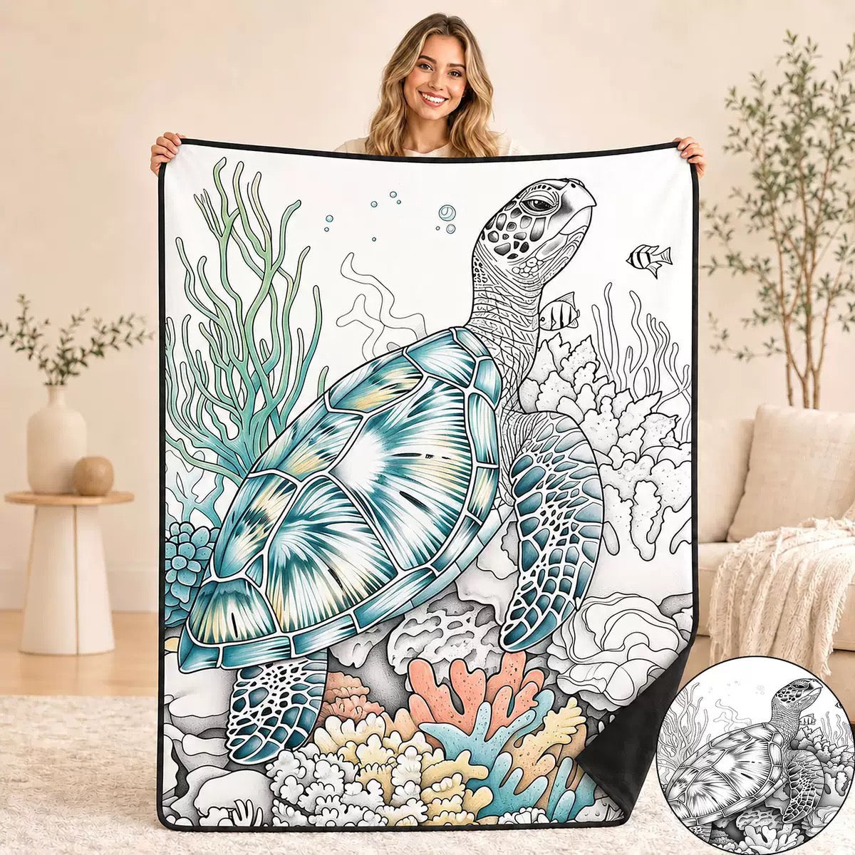 Zavrlyshop™ Coloring Blanket🖍️ Color It. Wash It. Repeat It! 🔄✨