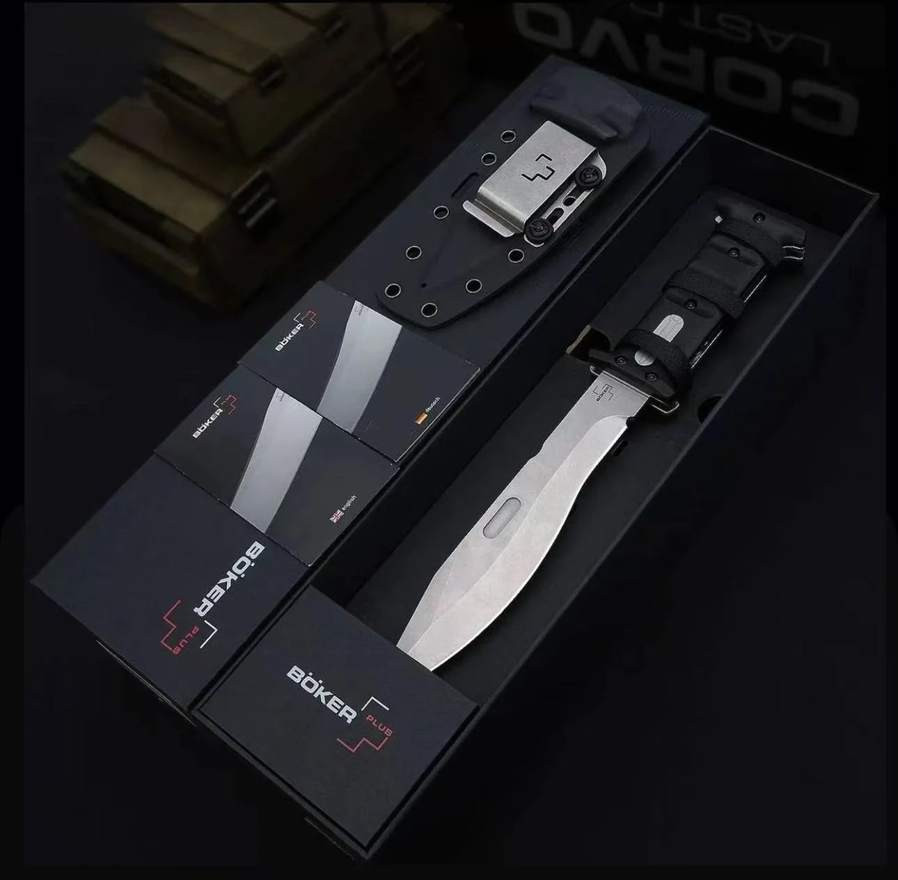 D2 Button Lock Folding Knife