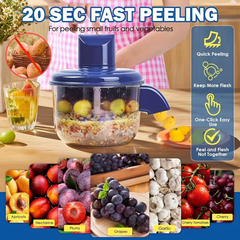 🔥LAST DAY 47% OFF - Universal Automatic Peeler | The Smart Kitchen Gadget That Peels Fruits & More In Seconds