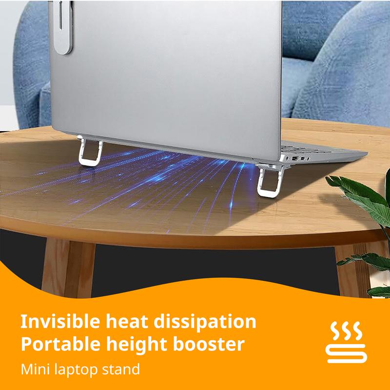 🔥Limited Time 50% Off✨2 Pack Adjustable Invisible Laptop Stands,Zinc Alloy Structure