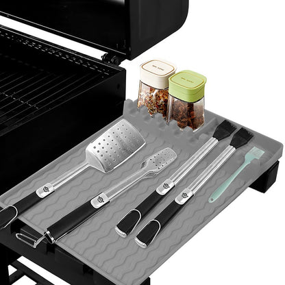 🍖Silicone BBQ Side Shelf Mat — Keep Tools Clean & Close