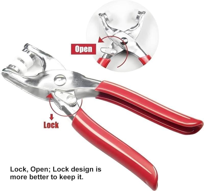 ✨100Pcs Snap Fasteners Kit!🛠️ Metal Buttons & Hand Press Pliers Tool Set 🧵