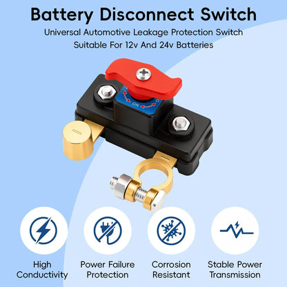 The second half-price offer 💥Car Battery Disconnect Switch - Pure Copper High Conductivity