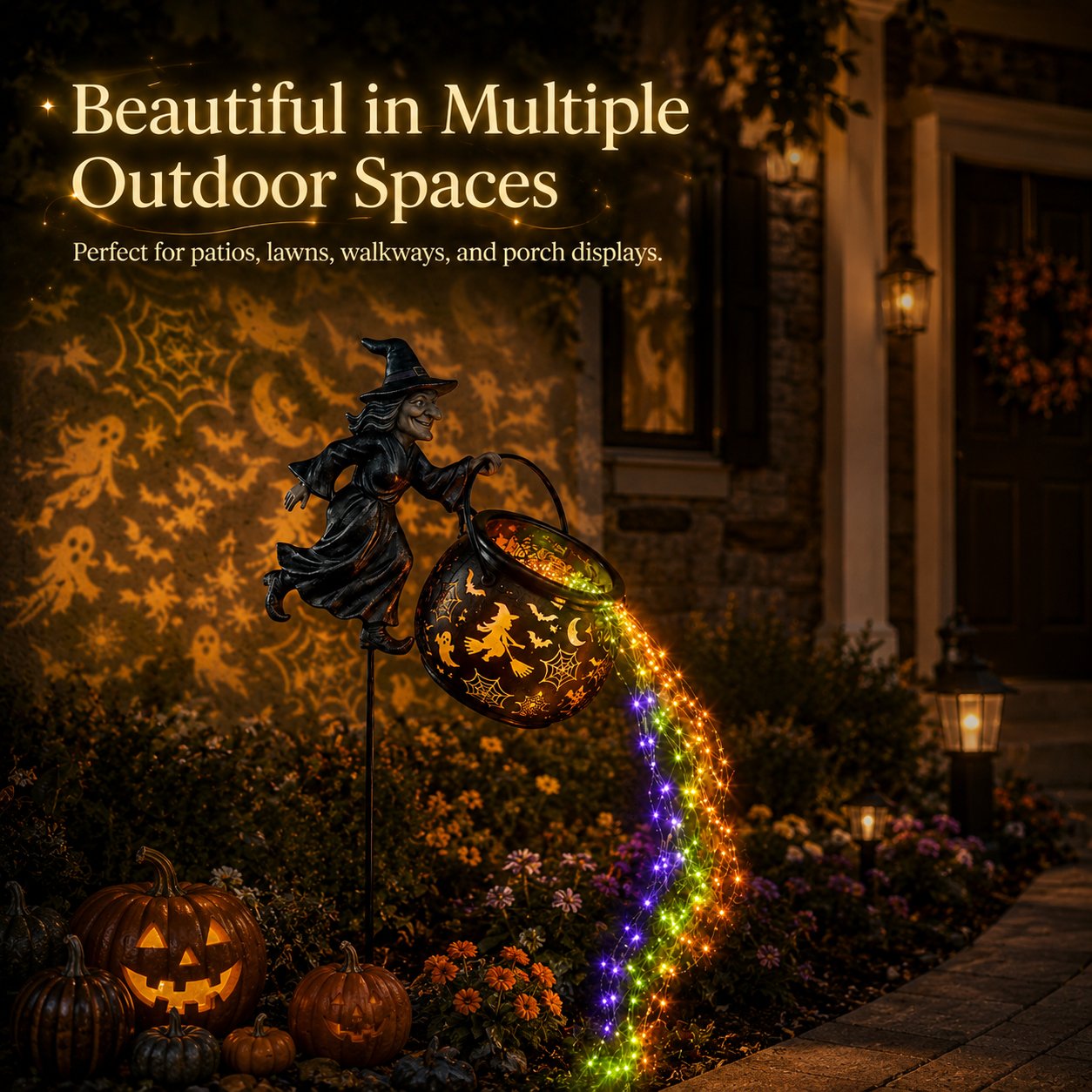 🎁2026 NEW HOT SALE 49% OFF🎃Halloween Witch Cauldron Garden Light