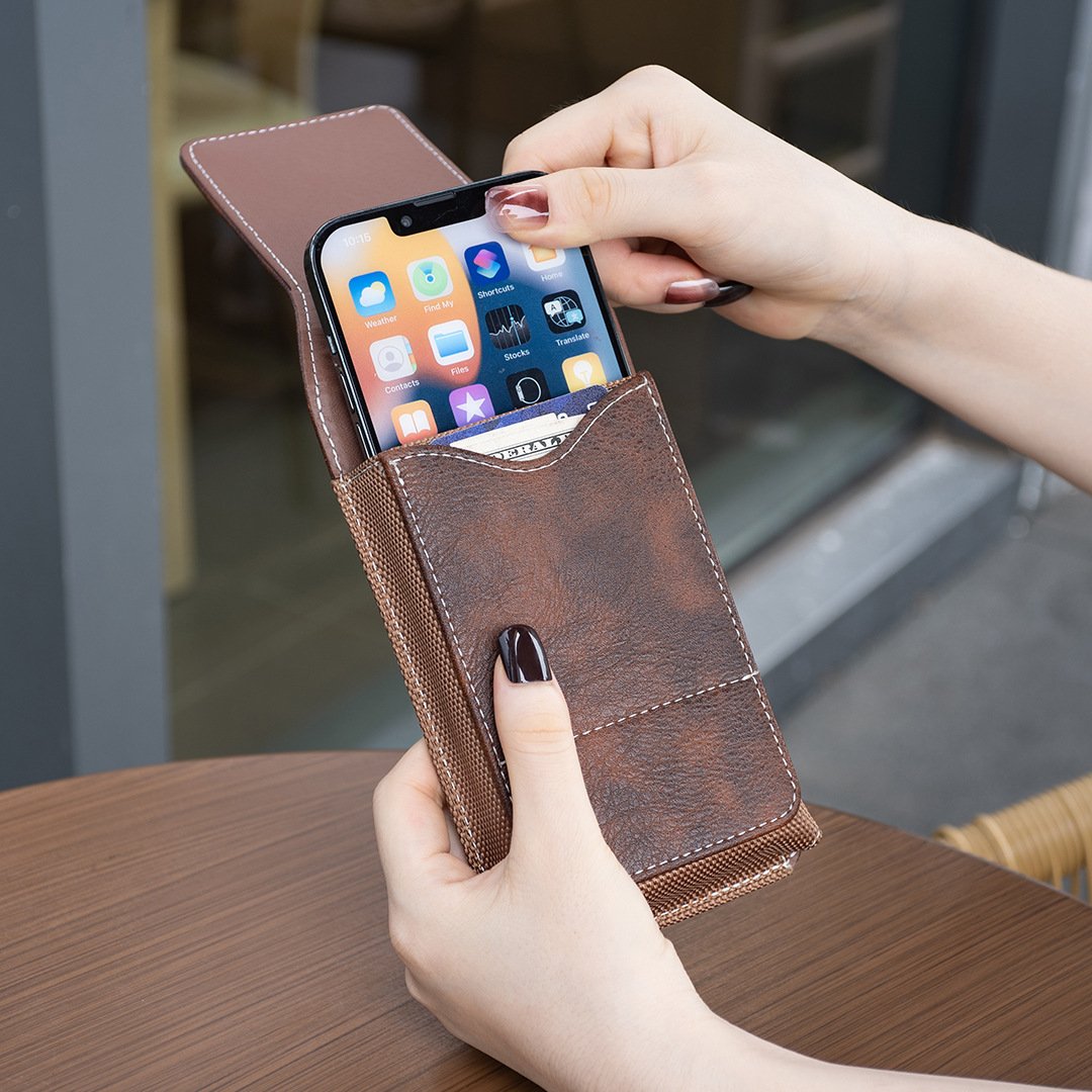 🔥📱 Limited Offer 50% OFF✨ Mobile Phone Belt Pouch | Easy Access, Secure Fit & Convenient Card Storage