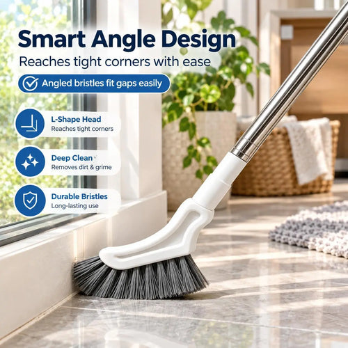 🧼 Telescopic Crevice Cleaning Brush – Long Handle Gap Cleaner for Bathroom, Toilet, Floors & Windows