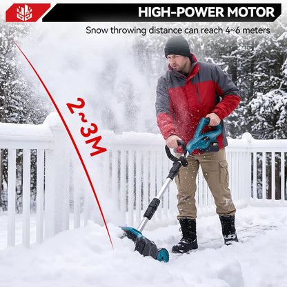 52.8" Brushless Cordless Snow Shovel Foldable with Wheels | For Makita 18V Battery
