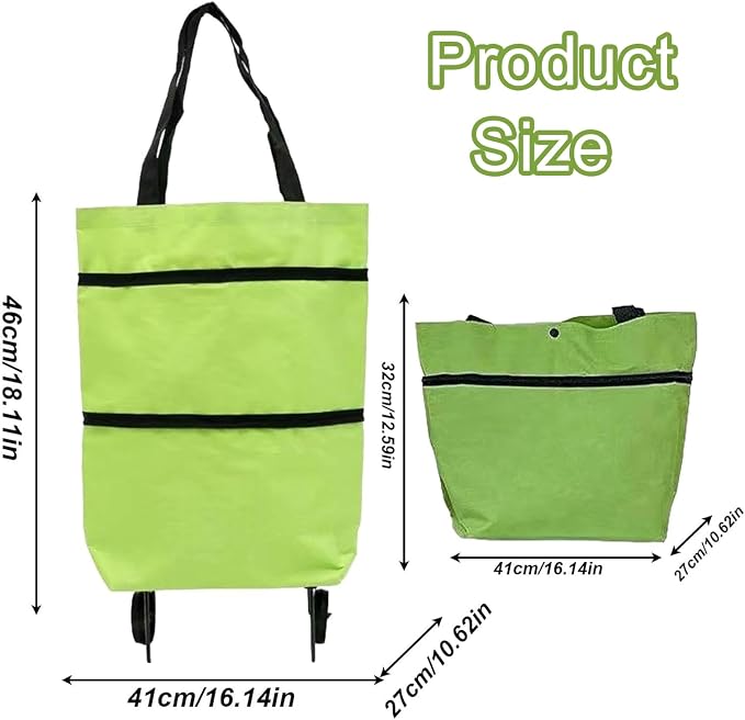 📢📢50% OFF !! ⏰Collapsible rolling shopping bag