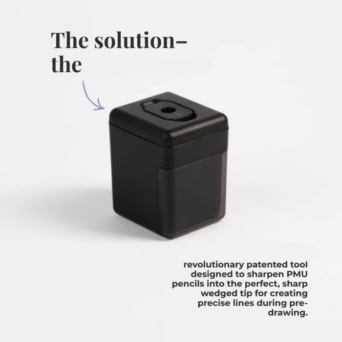 💯 ✨ Precision PMU Pencil Sharpener – Portable Handheld Sharpener for Permanent Makeup Artists