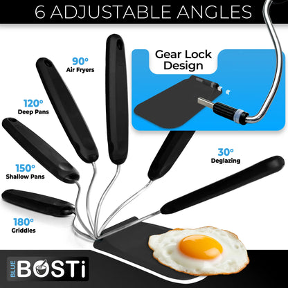 🚀🔥7-in-1 Adjustable Angle Spatula Set