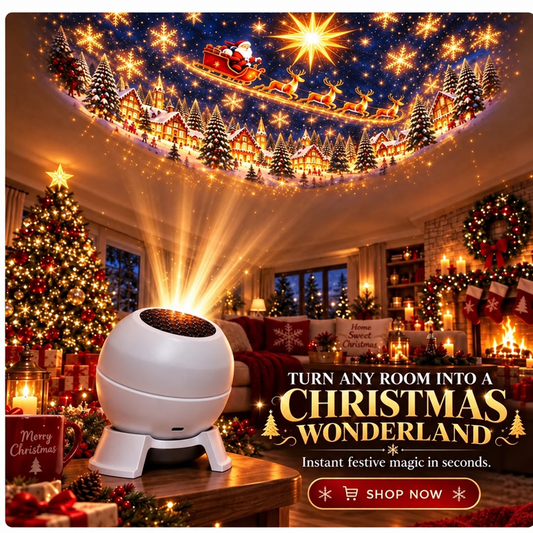 🛷Turn Any Room Into a Christmas Wonderland – Holiday Projection Night Light