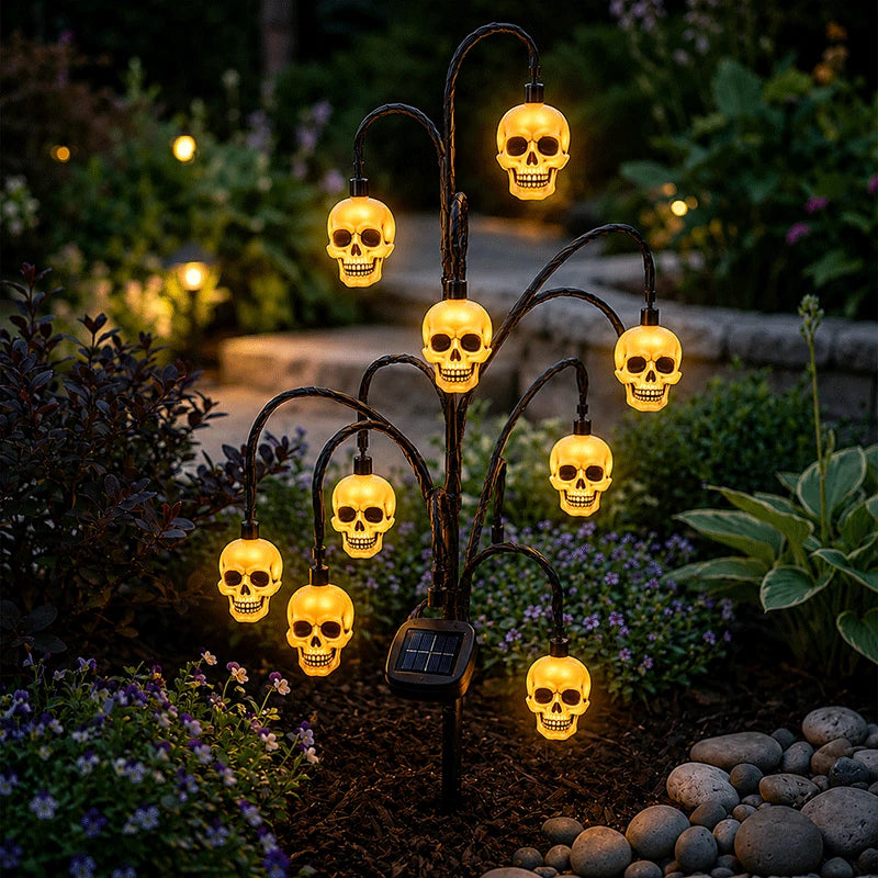 🎃 Halloween Solar Tree Stump Light