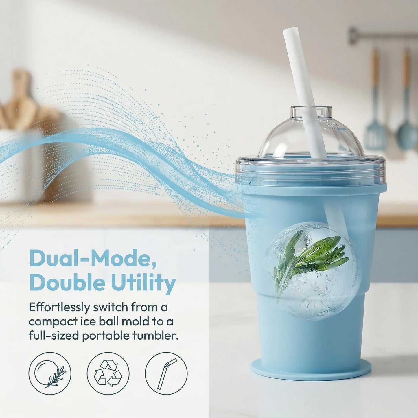 🧊 Buy 1 Get 1 Free! Folding Ice Hockey Cup – Portable Silicone Whiskey Ice Sphere Maker & Drink Cup 🍹