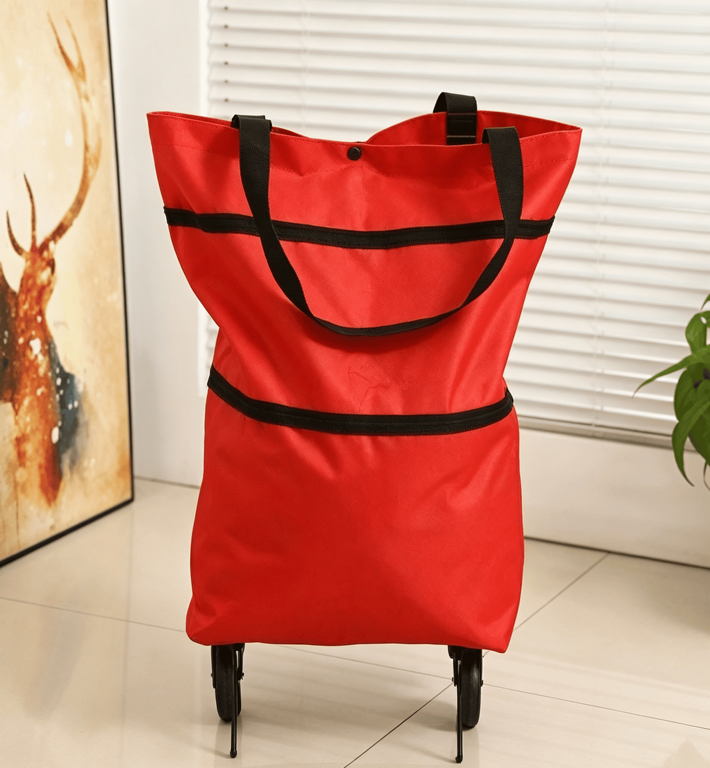 📢📢50% OFF !! ⏰Collapsible rolling shopping bag