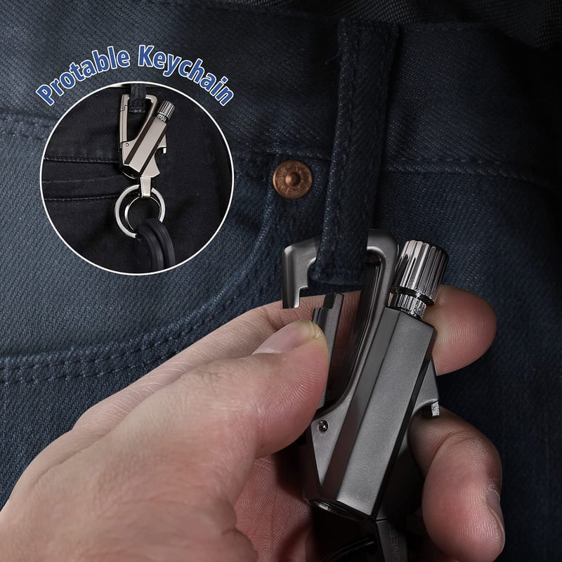 3-in-1  Match & Carabiner Keychain