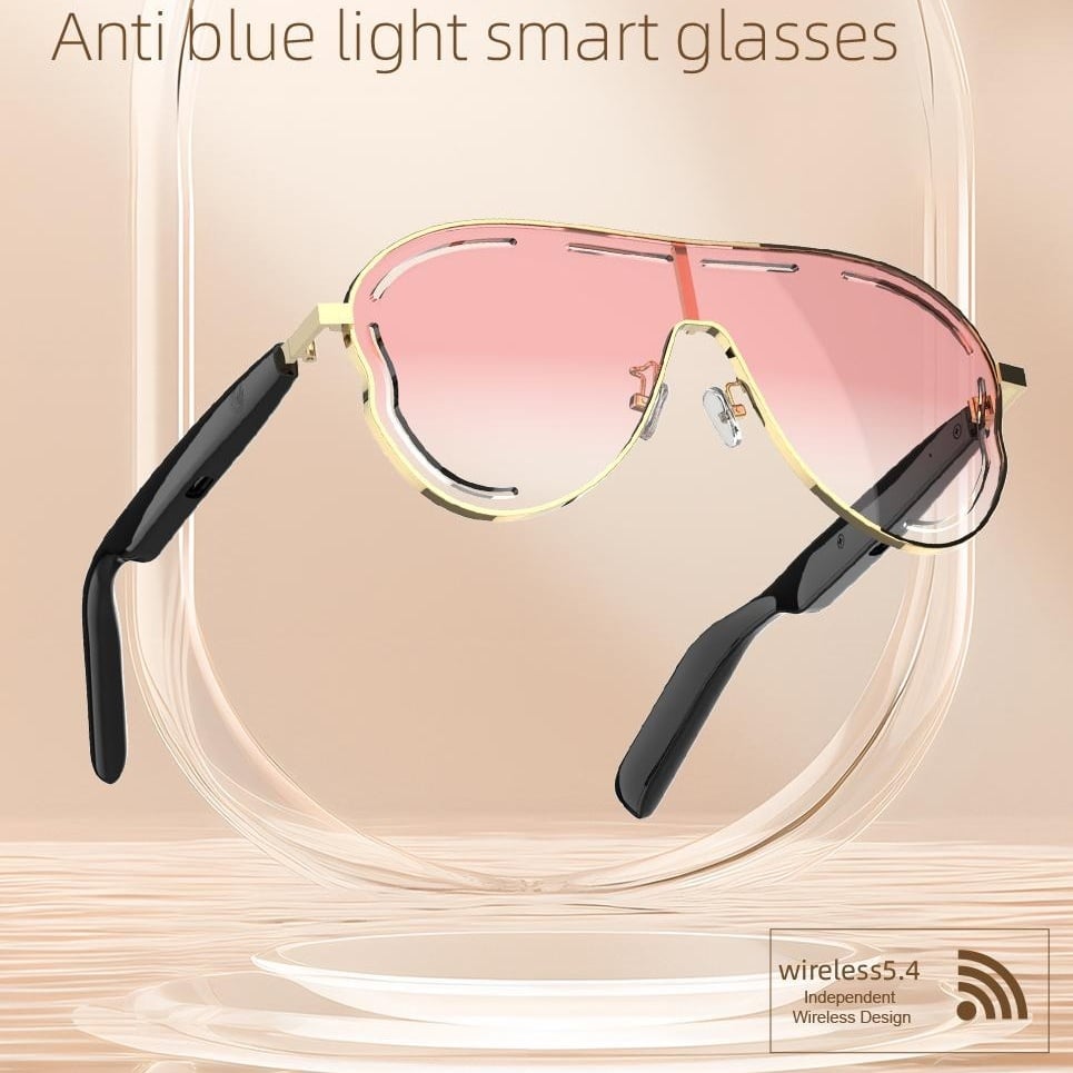 🎖️Smart Bluetooth 5.4 Audio Sunglasses – Open-Ear, UV & Blue Light Protection