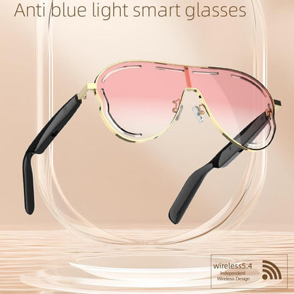 🎖️Smart Bluetooth 5.4 Audio Sunglasses – Open-Ear, UV & Blue Light Protection