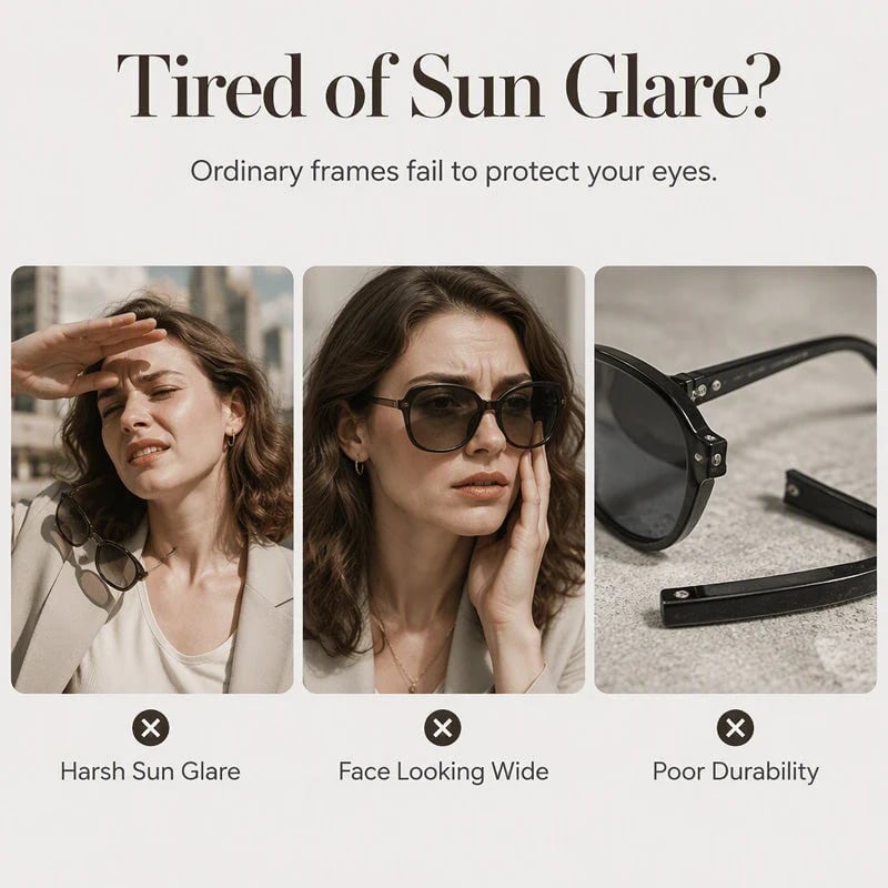 📍📢📢40% OFF !! ⏰Chic Sunglasses with Rhinestone Accents for Women