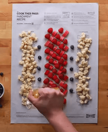 Recipe‑Printed Baking Paper Convenient Home Oven Cooking Sheet