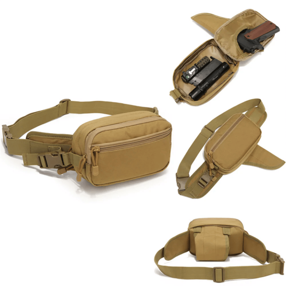 Multifunctional Concealed Carry Hip Bag & Rapid-Access Holster