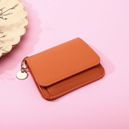 💖🌹RFID Short Wallets for Women – Fashionable Card Holder with Key Ring & Coin Purse