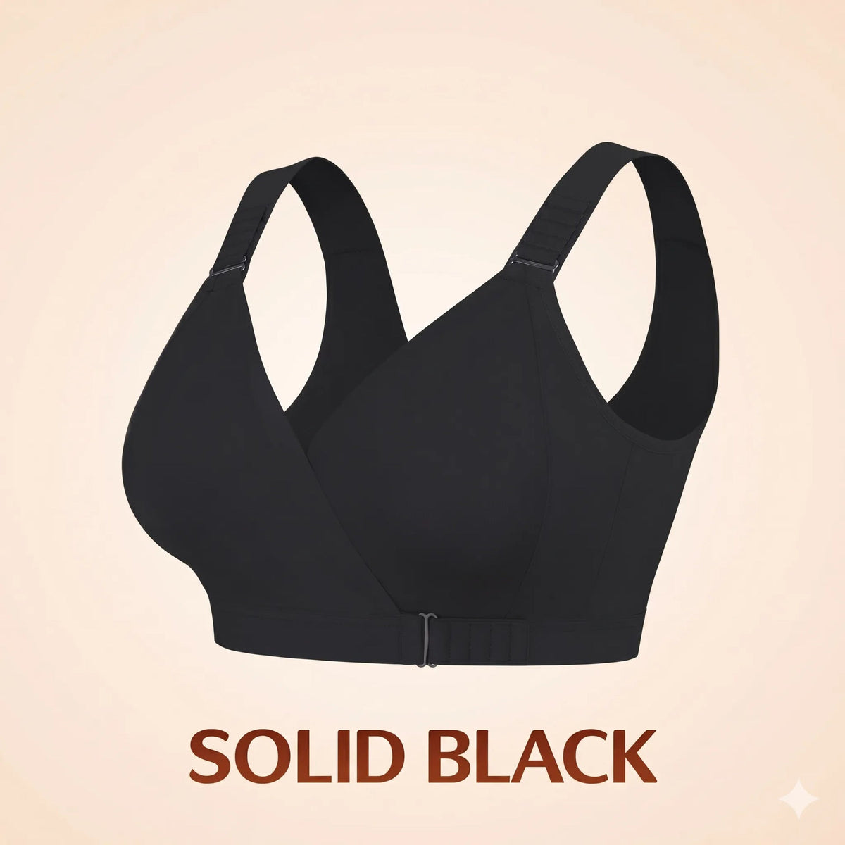 Front-Closure Wireless Comfort Bra – Adjustable Straps & Gentle Support