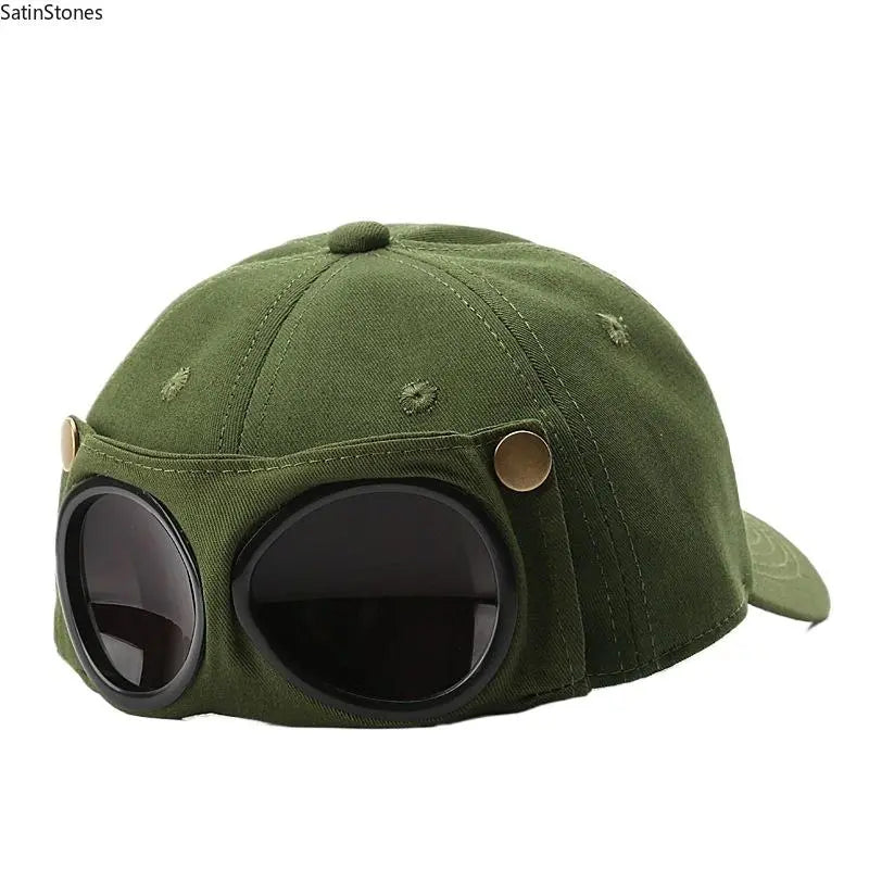🧢 Novelty Boater Hat with Built-In Shades – The Funniest Gift for Fishing & Boat Lovers