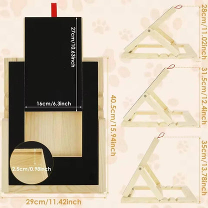 Dog Nail Scratch Board with Treat Box – Stress Free Nail Filing for Dogs