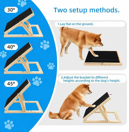 Dog Nail Scratch Board with Treat Box – Stress Free Nail Filing for Dogs