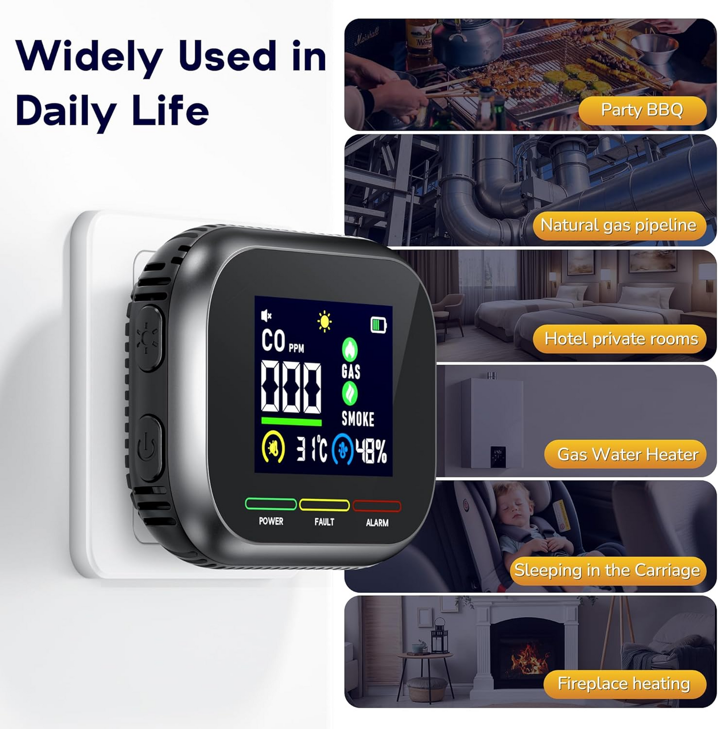 🔥50% OFF 🔥6 in 1 Carbon Monoxide & Gas Detectors