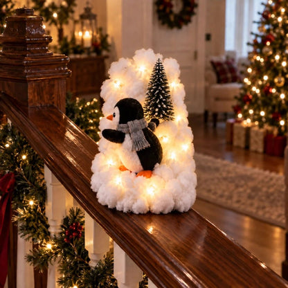 🐧 Penguin Christmas Stair Snow Decor | A Cozy Penguin Christmas Story ✨