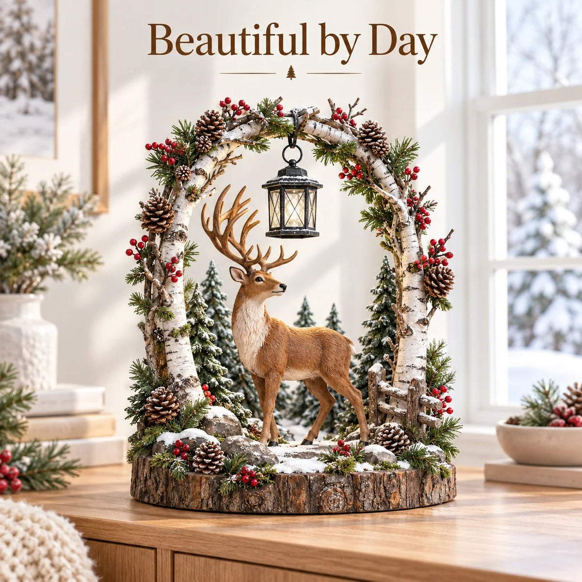 🌸Woodland Reindeer Lantern