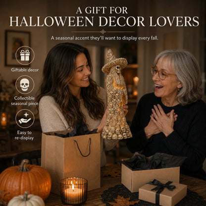 🔥Flash Sale 50% OFF-Skeleton Witch Ornament