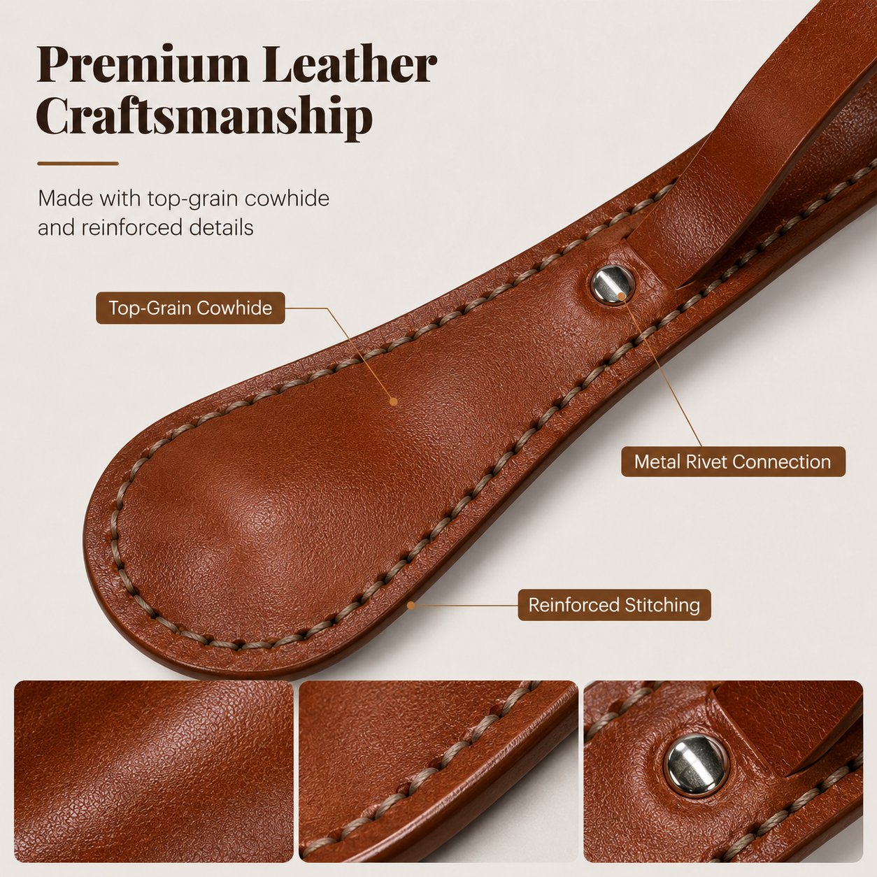 Top-Grain Leather Personal Safety Slap