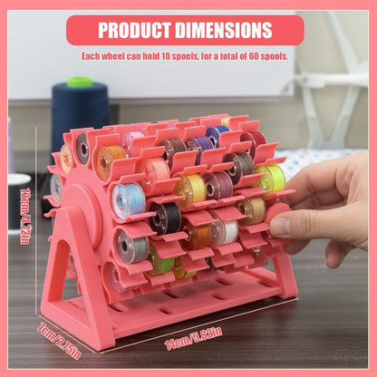 🔥Last Day 50% OFF🧵Rotating Bobbin Thread Organizer