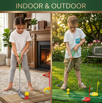 Kids Golf Set with Adjustable Clubs – Perfect for Backyard Play