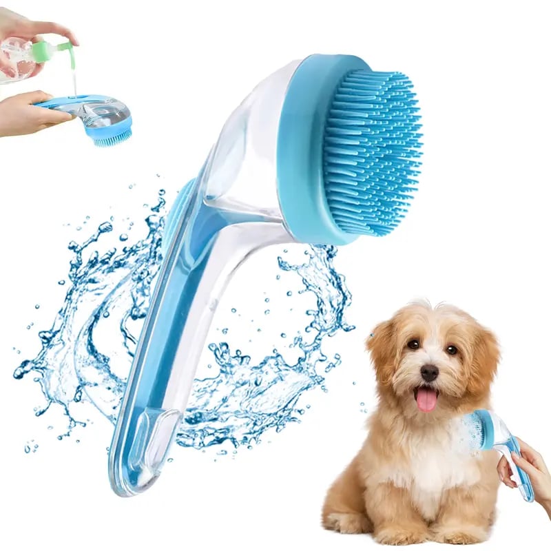 🎁Hot Sale Promotion 49% OFF🔥Pet Bath Brush with Shampoo Dispenser for Dogs & Cats