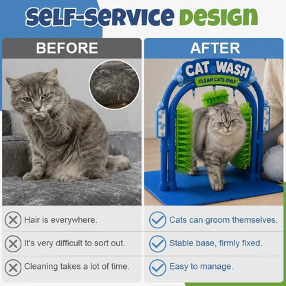 🔥LAST DAY 50% OFF -🐱 Self‑Grooming Cat Wash Station