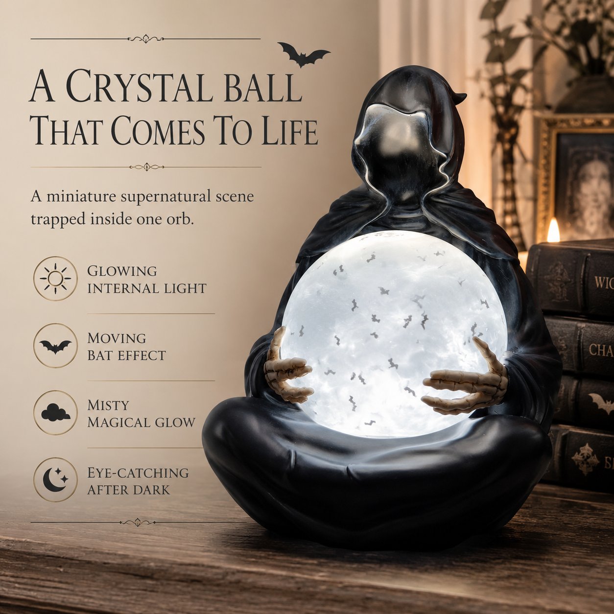 💀 Mystic Reaper Crystal Ball Light-Buy 2 Get Free Shipping