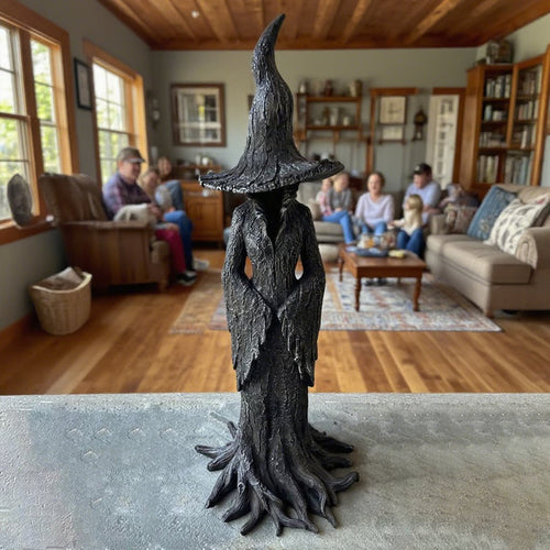 🔥LAST DAY 49% OFF - 🧙‍♀️💫Hand-Painted Enchanting Witch Statue: The Guardian of Your Home