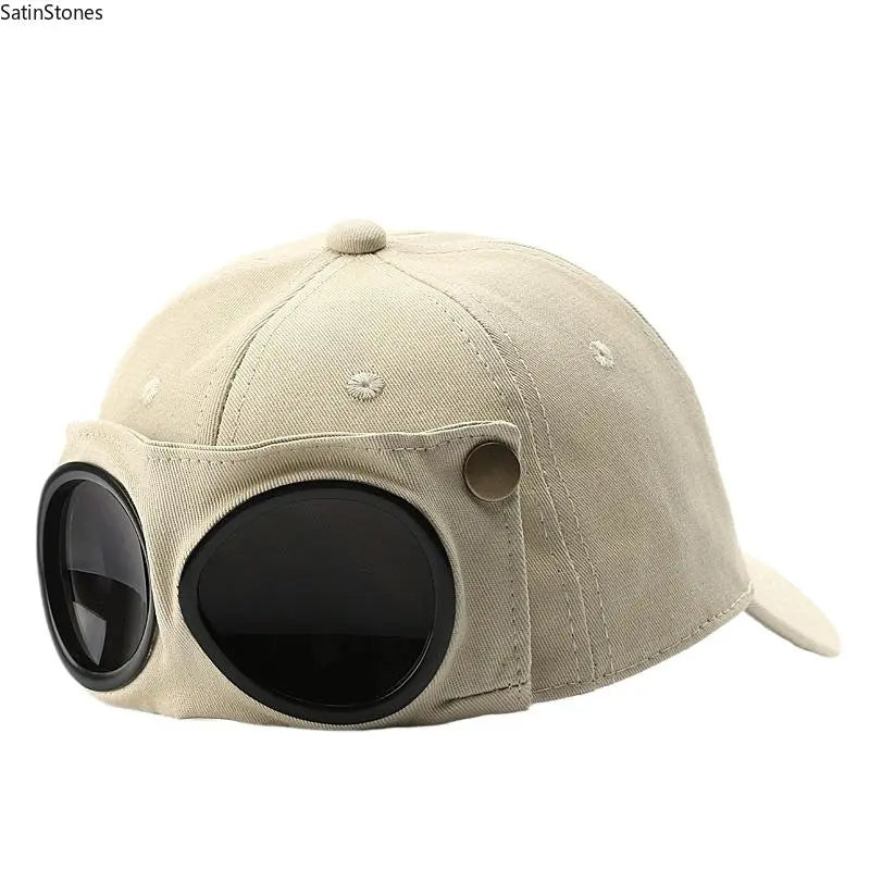 🧢 Novelty Boater Hat with Built-In Shades – The Funniest Gift for Fishing & Boat Lovers