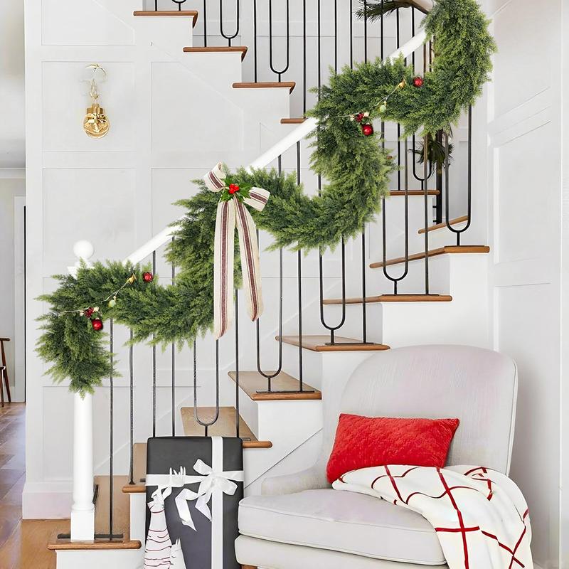 💥6 FT Artificial  Cypress Rattan – Winter Greenery